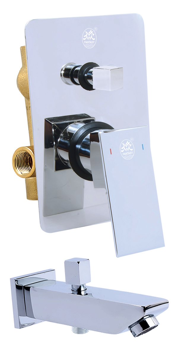 Single Lever Conceal Shower Mixer with Spout (Square)